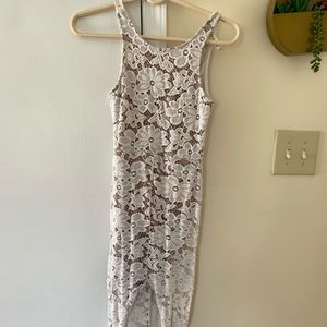 White lace dress